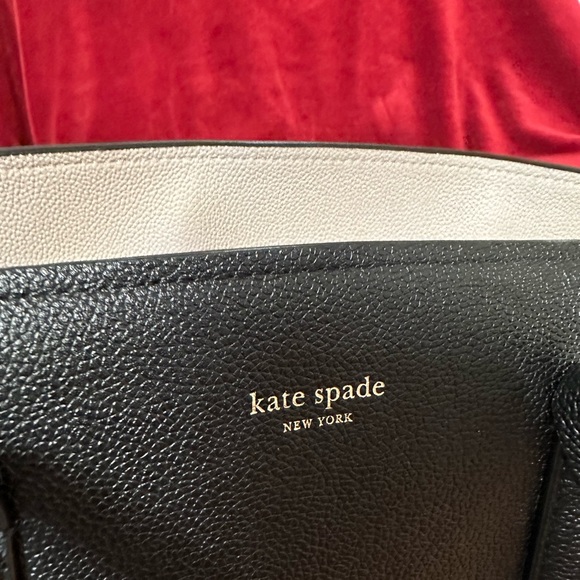 Kate Spade New York Black Leather Tote - Picture 2 of 3